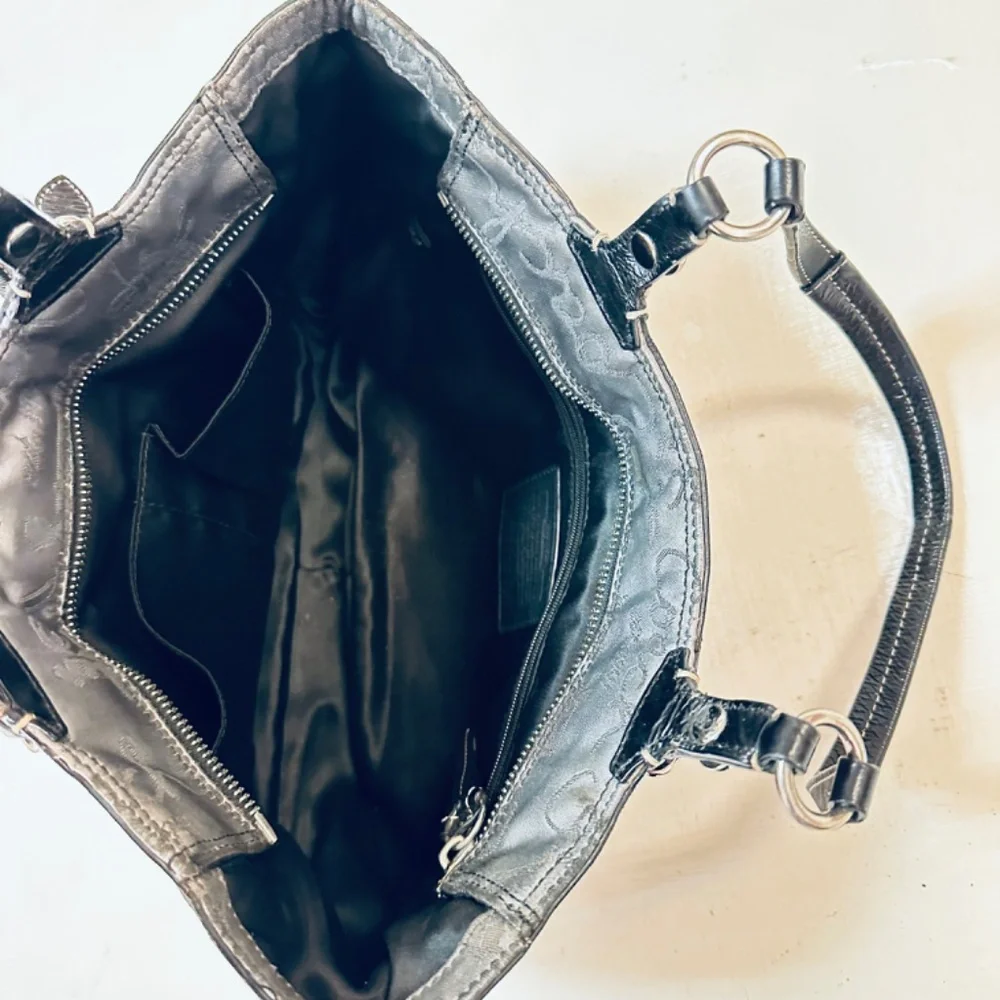 Coach Gallery Horse & Carriage East-West Tote/Purse Gray - Picture 6 of 12